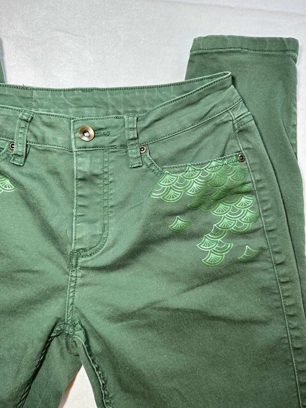 Destination Disney Little Mermaid Skinny Jeans, Green Size 5